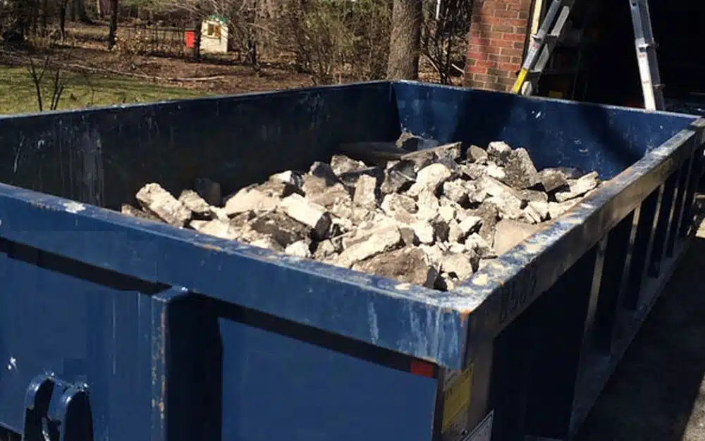 LDR Site Services Heavy Materials Dumpster in Arlington VA